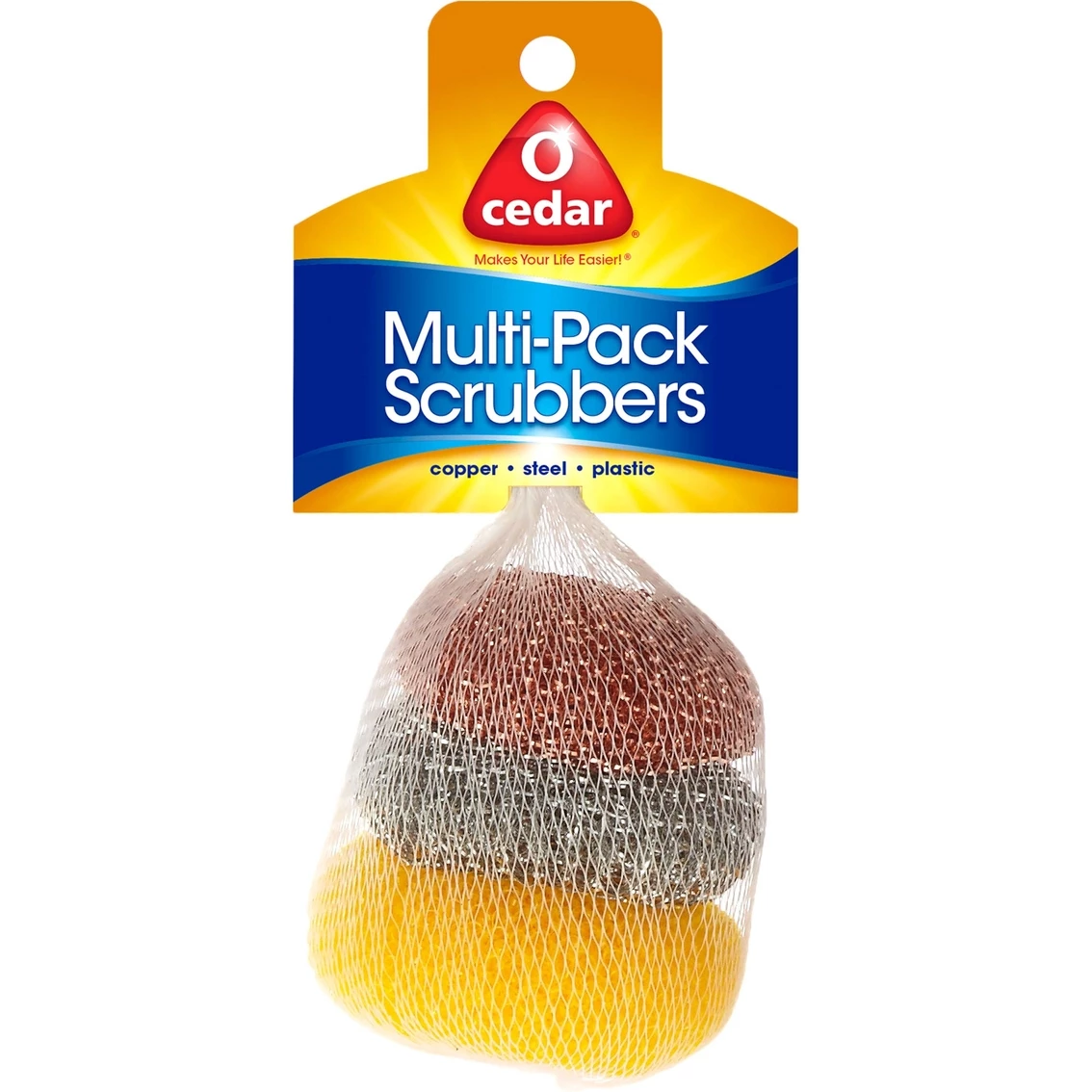 New ???? O-Cedar Multi Pack Scrubbers 3 Pk. ????