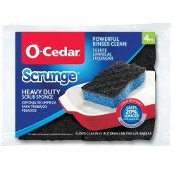 Promo ???? O-Cedar Heavy Duty Scrunge Scrubber Sponge 4 Pk. ????