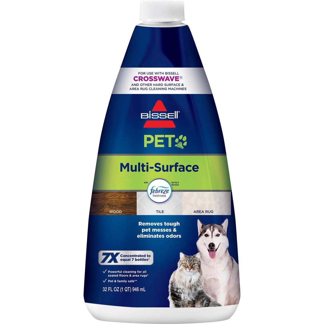 Flash Sale ???? Bissell Multi Surface Pet Floor Cleaner With Febreze Freshness For CrossWave Vacuum ????