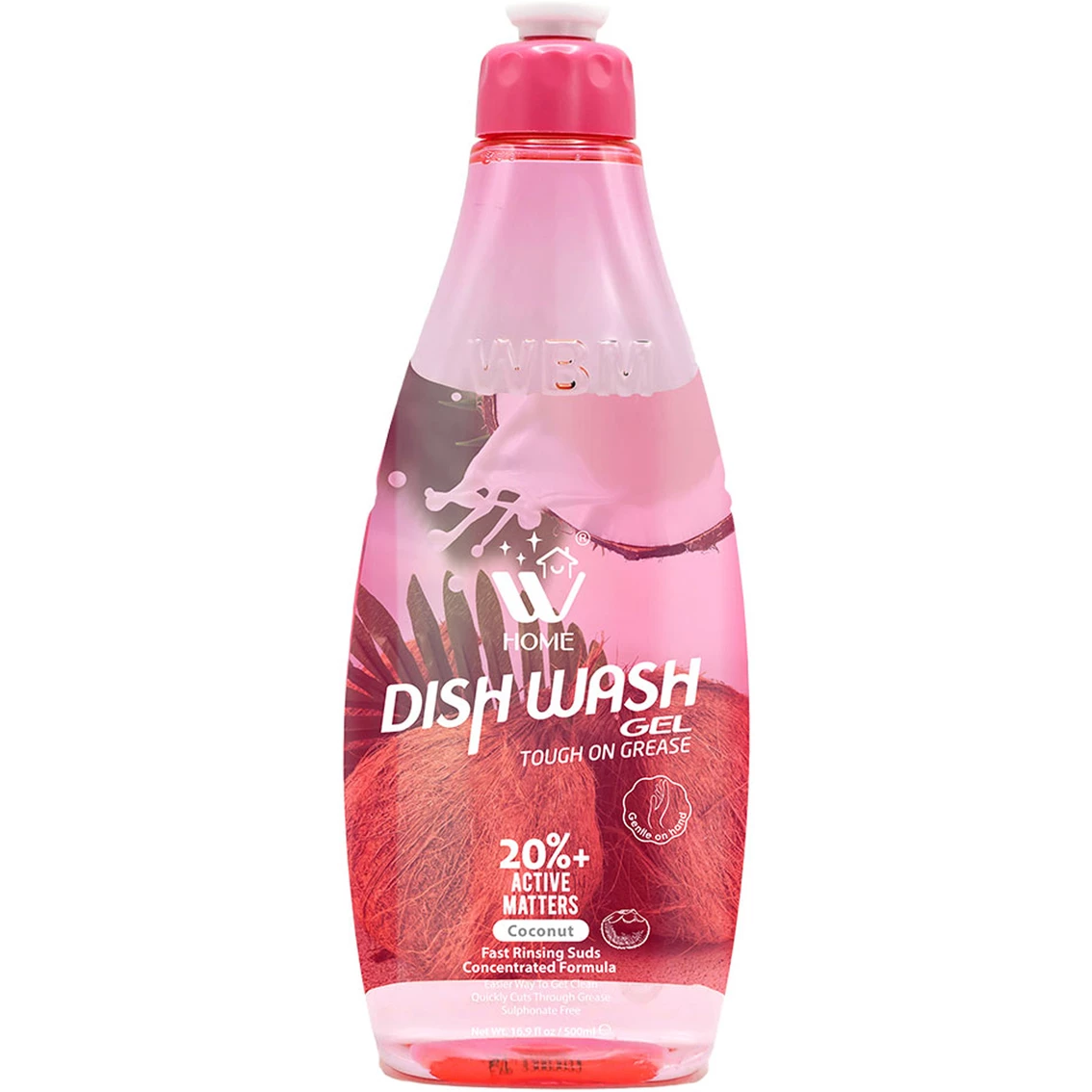 Coupon ???? WBM Home Coconut Dishwashing Liquid Soap 500ml ⌛